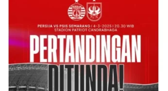 Laga Persija vs PSIS Ditunda, Ini Penyebabnya